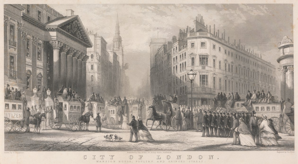 City of London, Mansion House, Poultry og Prince