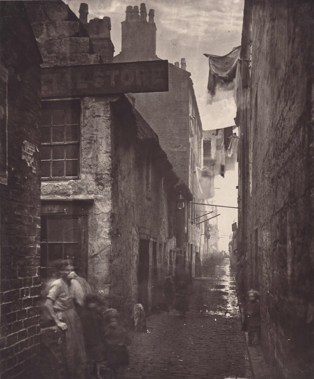 Old Vennel, Off High Street,1868-1871 (foto) af Thomas Annan