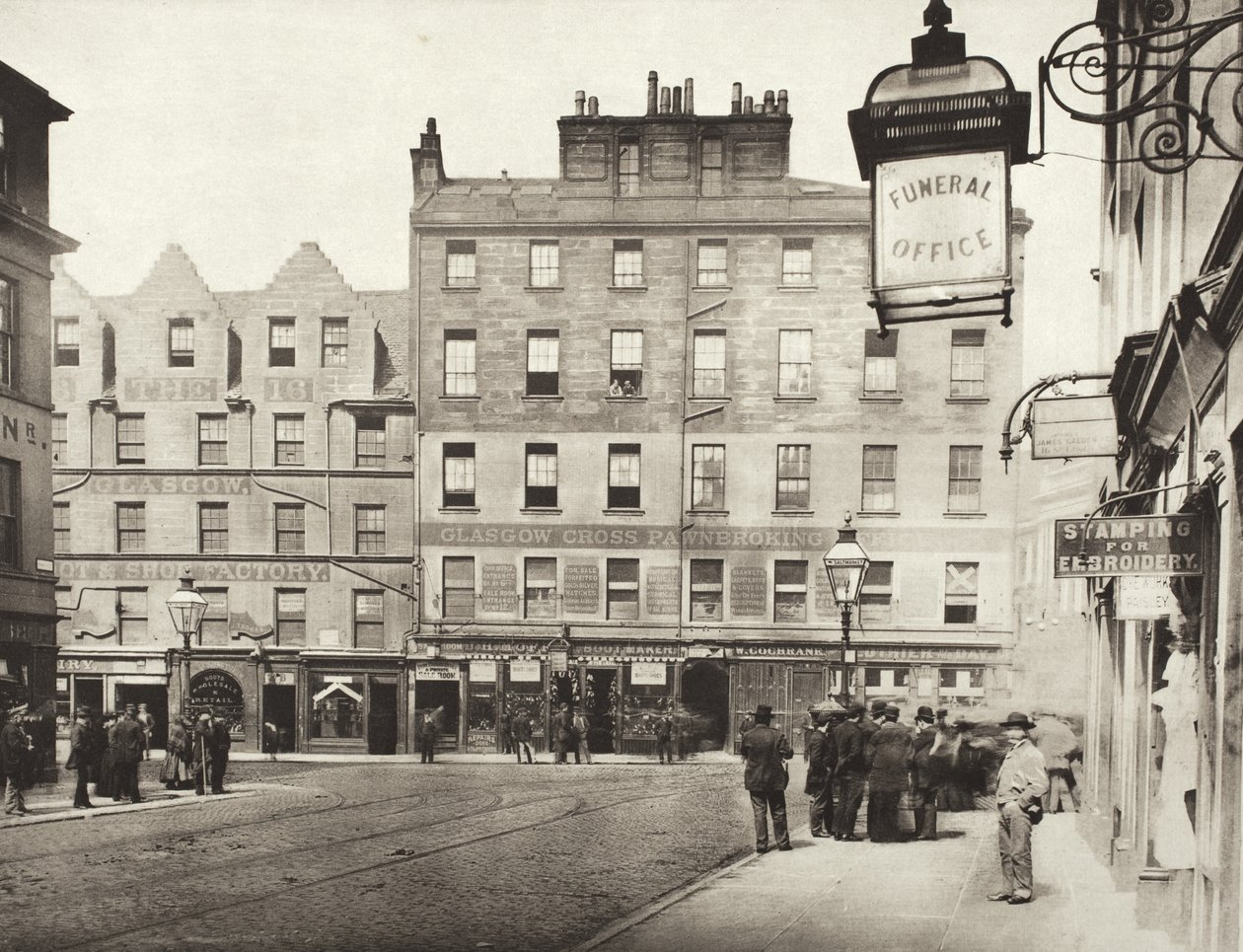 Saltmarket set fra London Street (nr. 50) af Thomas Annan
