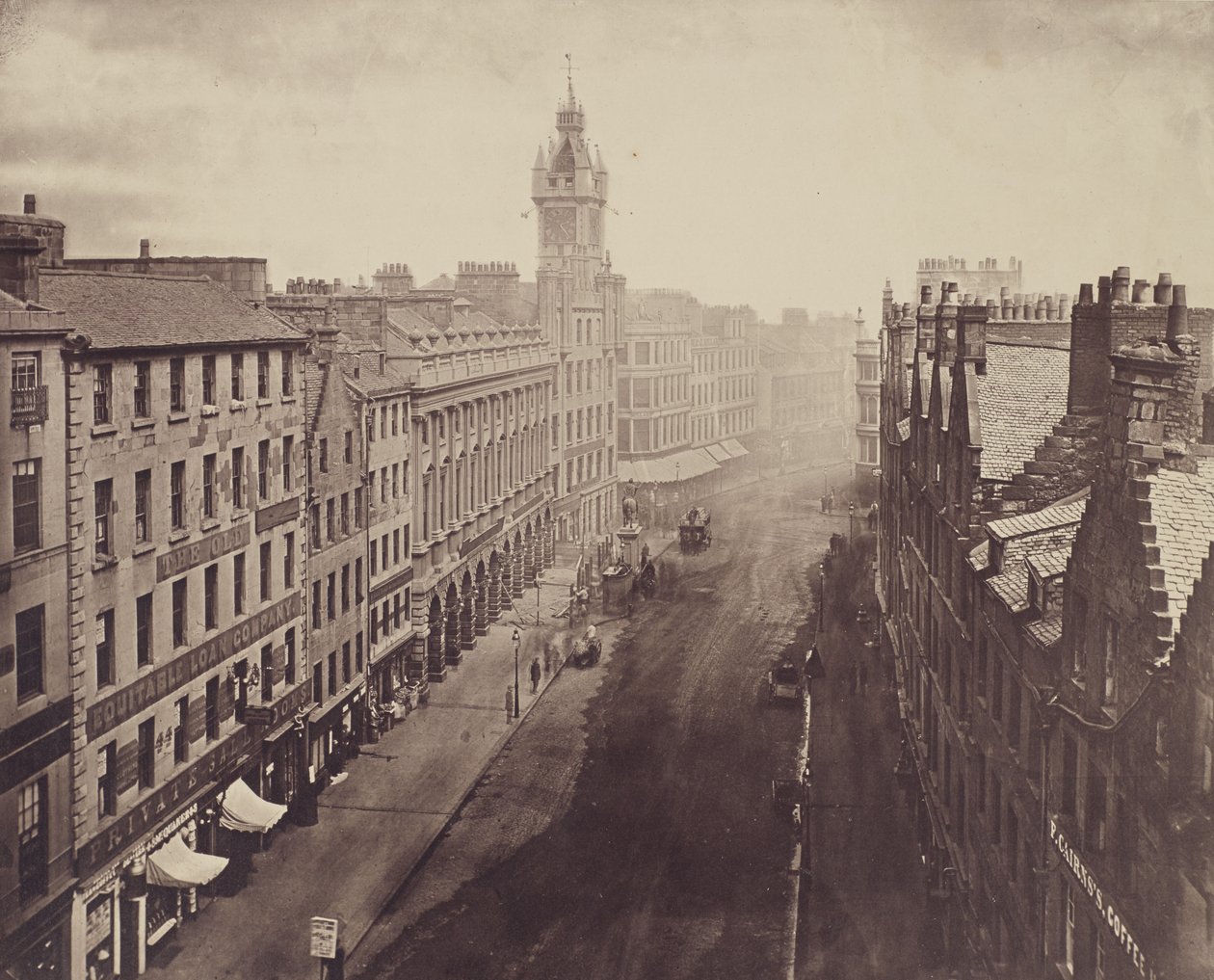 Trongate, fra Tron Steeple. af Thomas Annan