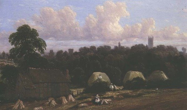 Harvest Scene af Thomas Baker