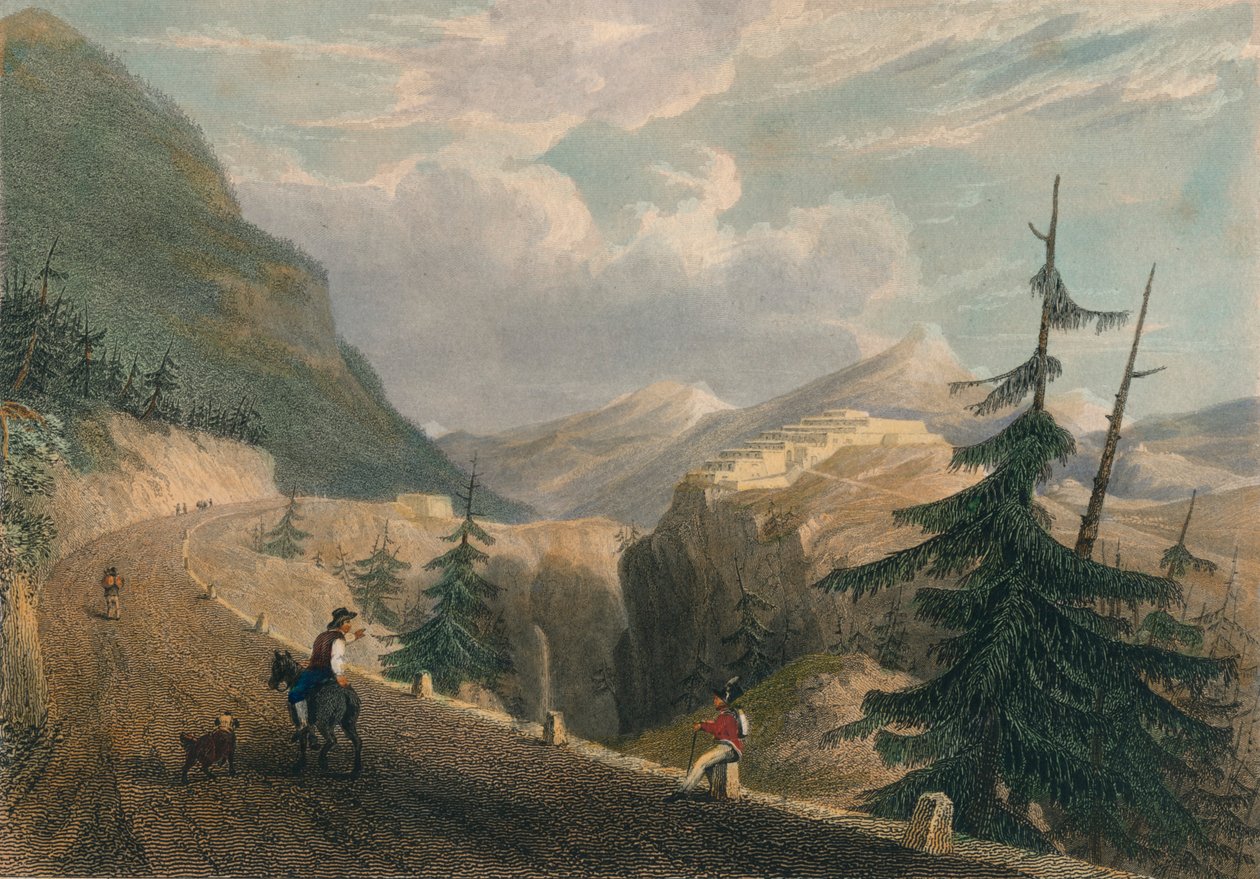 Fort Lesseillon, nær Bramante, 1827. af Thomas Barber