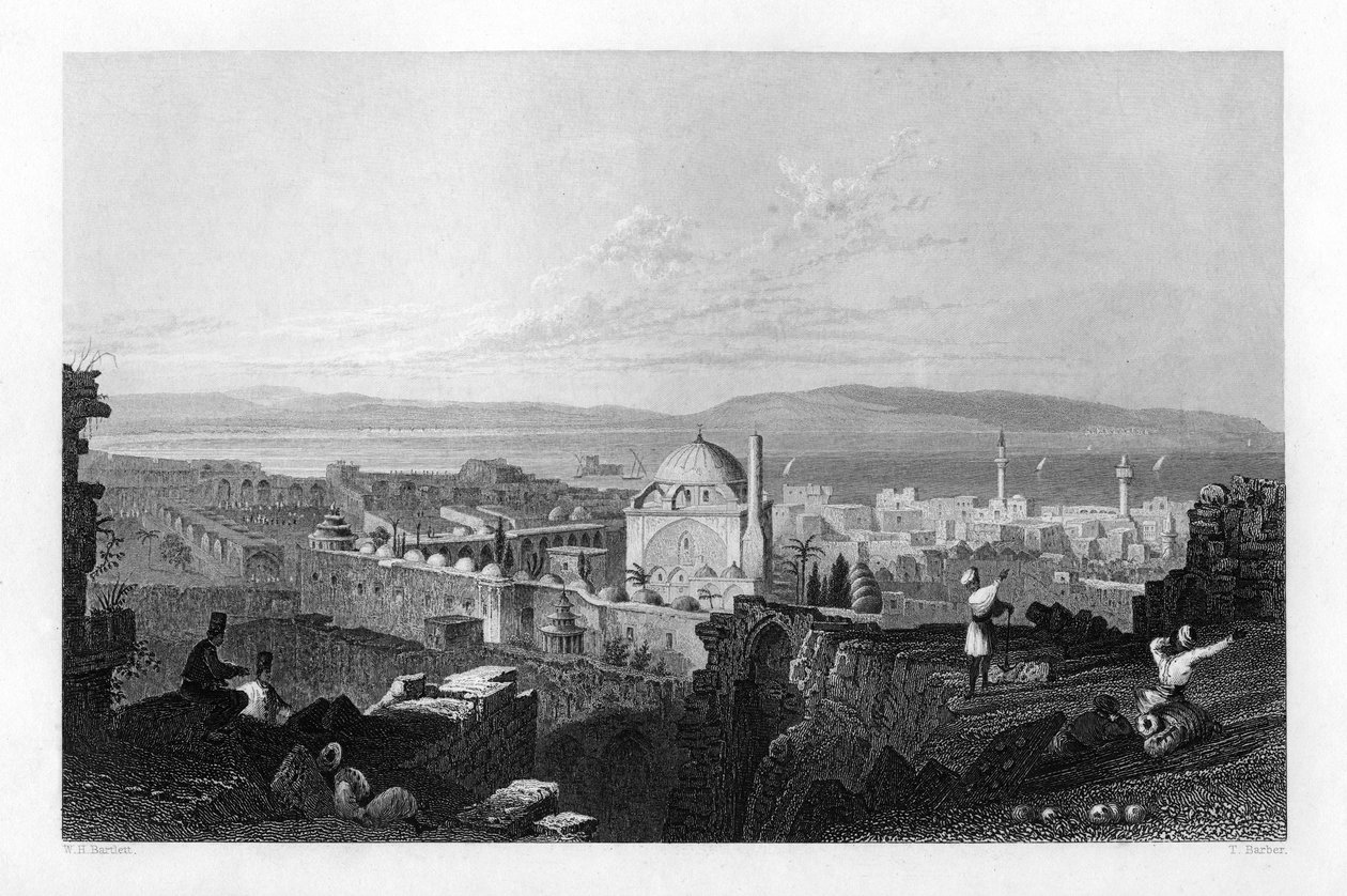 St Jean DAcre, Israel, 1841. af Thomas Barber