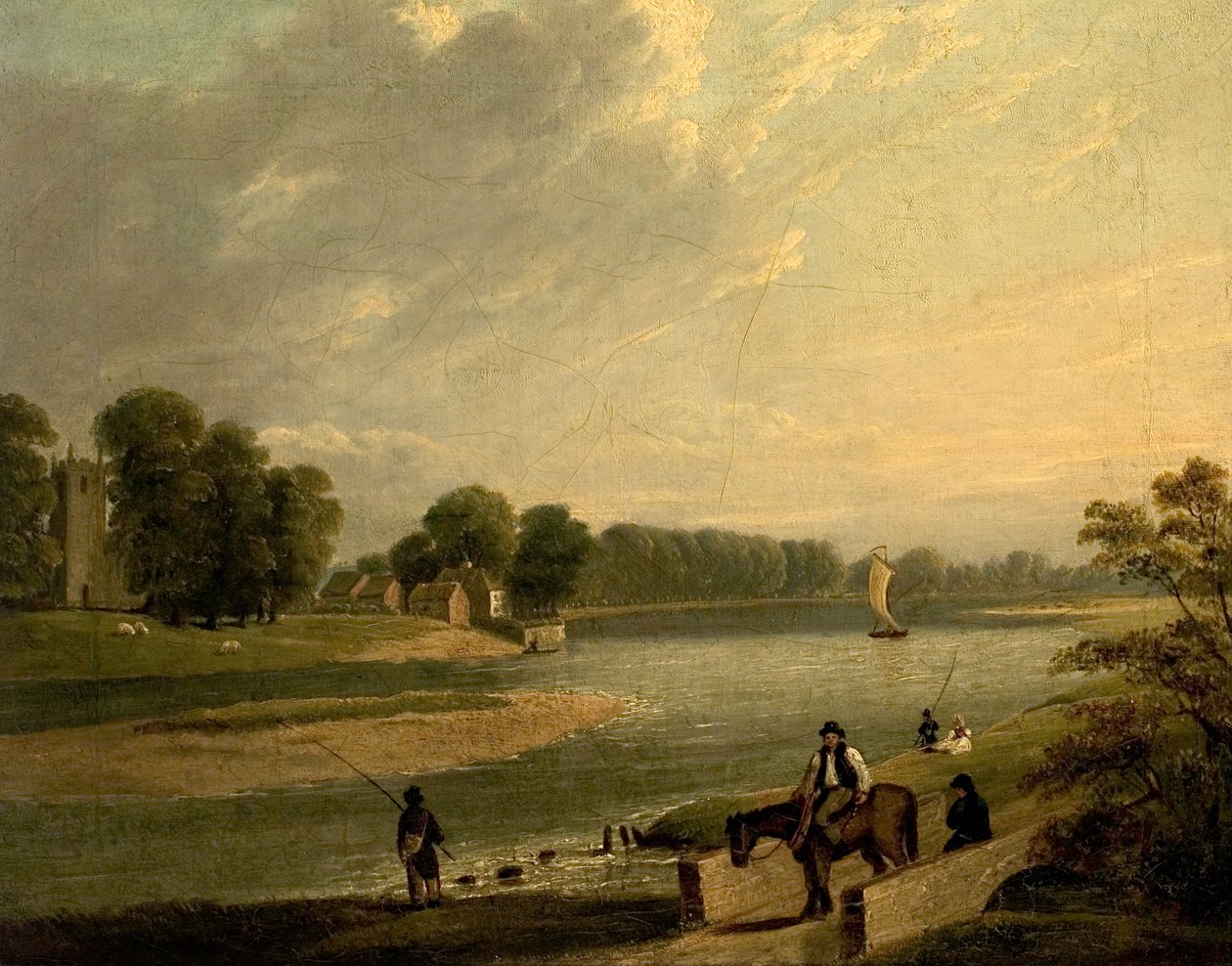 The Trent i Wilford, 1840 af Thomas Barber