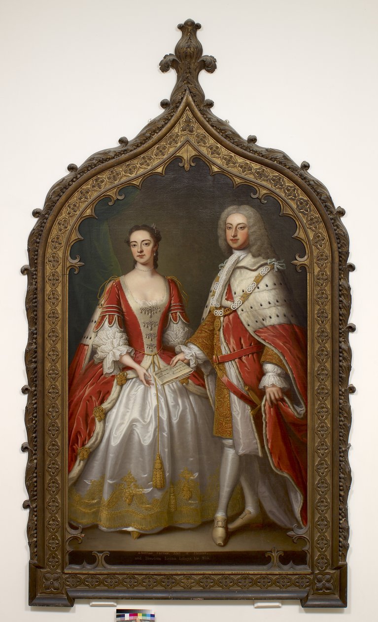 Thomas Fermor, 1. jarl af Pomfret og Henrietta Louisa, grevinde af Pomfret, ca. 1750 af Thomas Bardwell