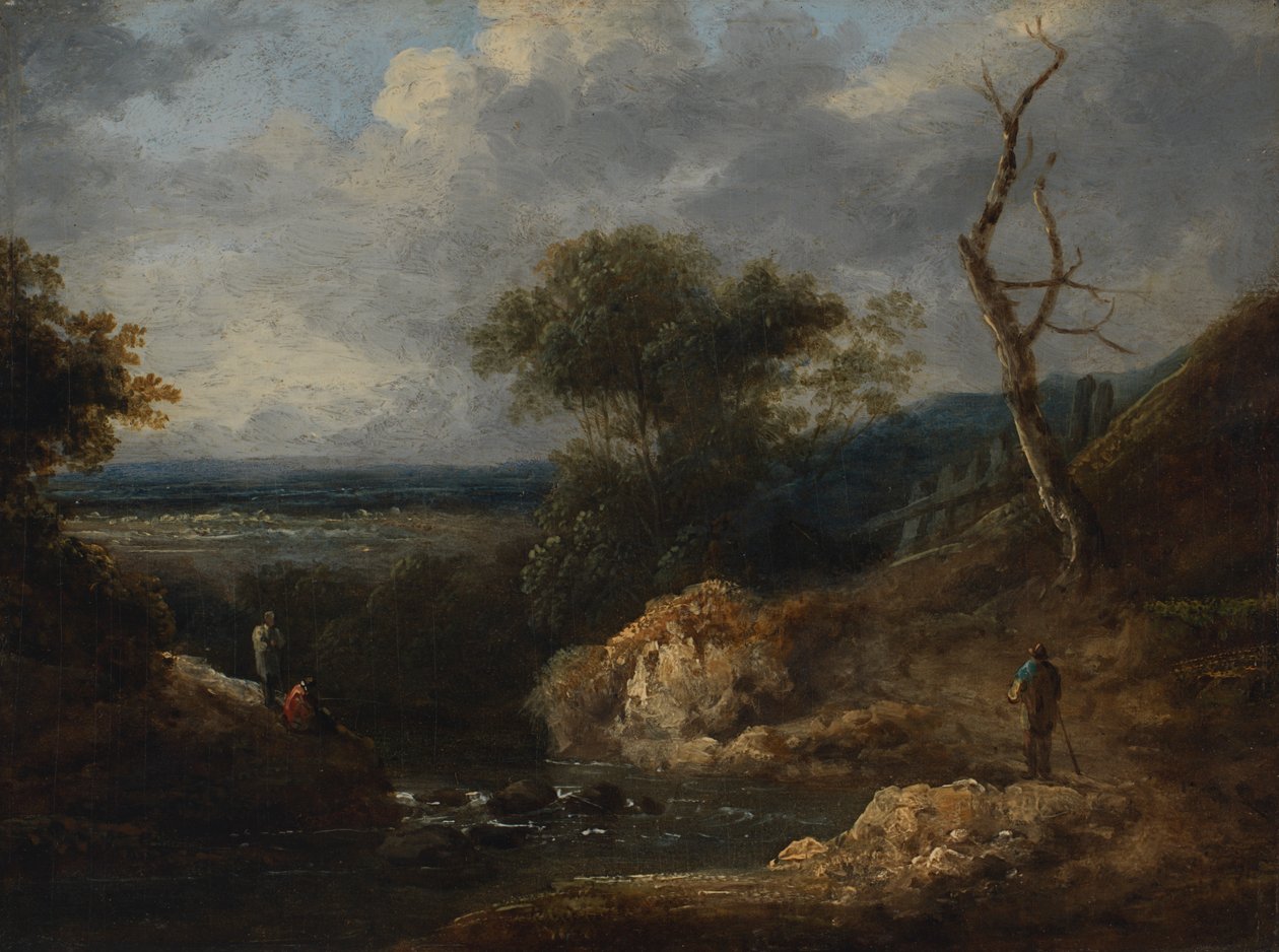 Lille Landskab, slutningen af det 18.-begyndelsen af det 19. århundrede. af Thomas Barker