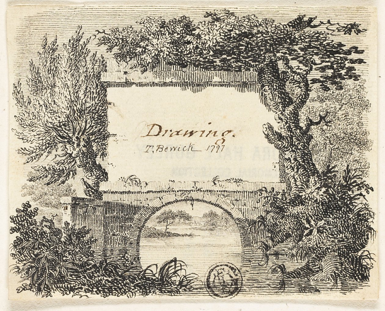 Vignette med brotræer af Thomas Bewick