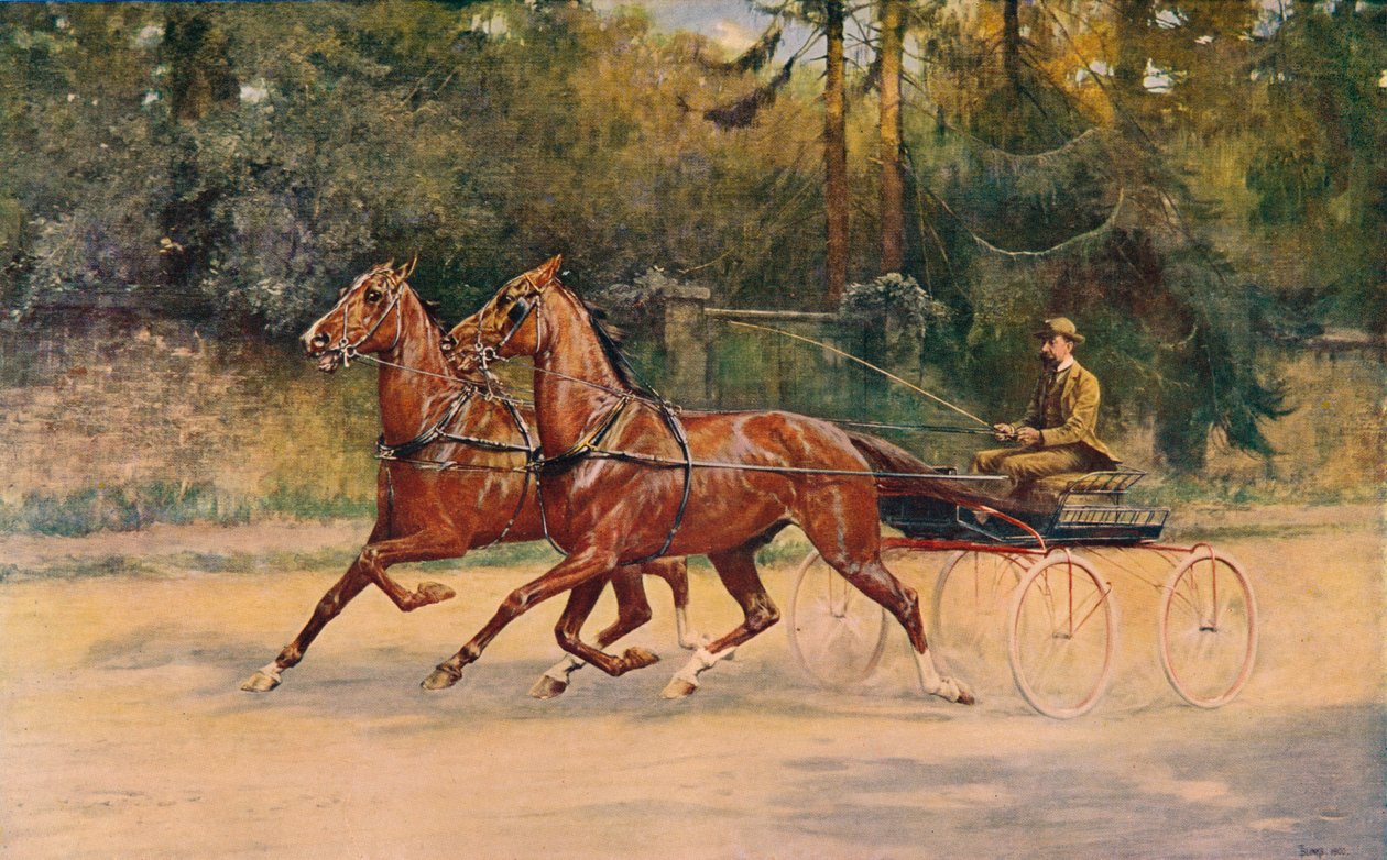Travpar af Walter Winans, 1900 c1910 af Thomas Blinks