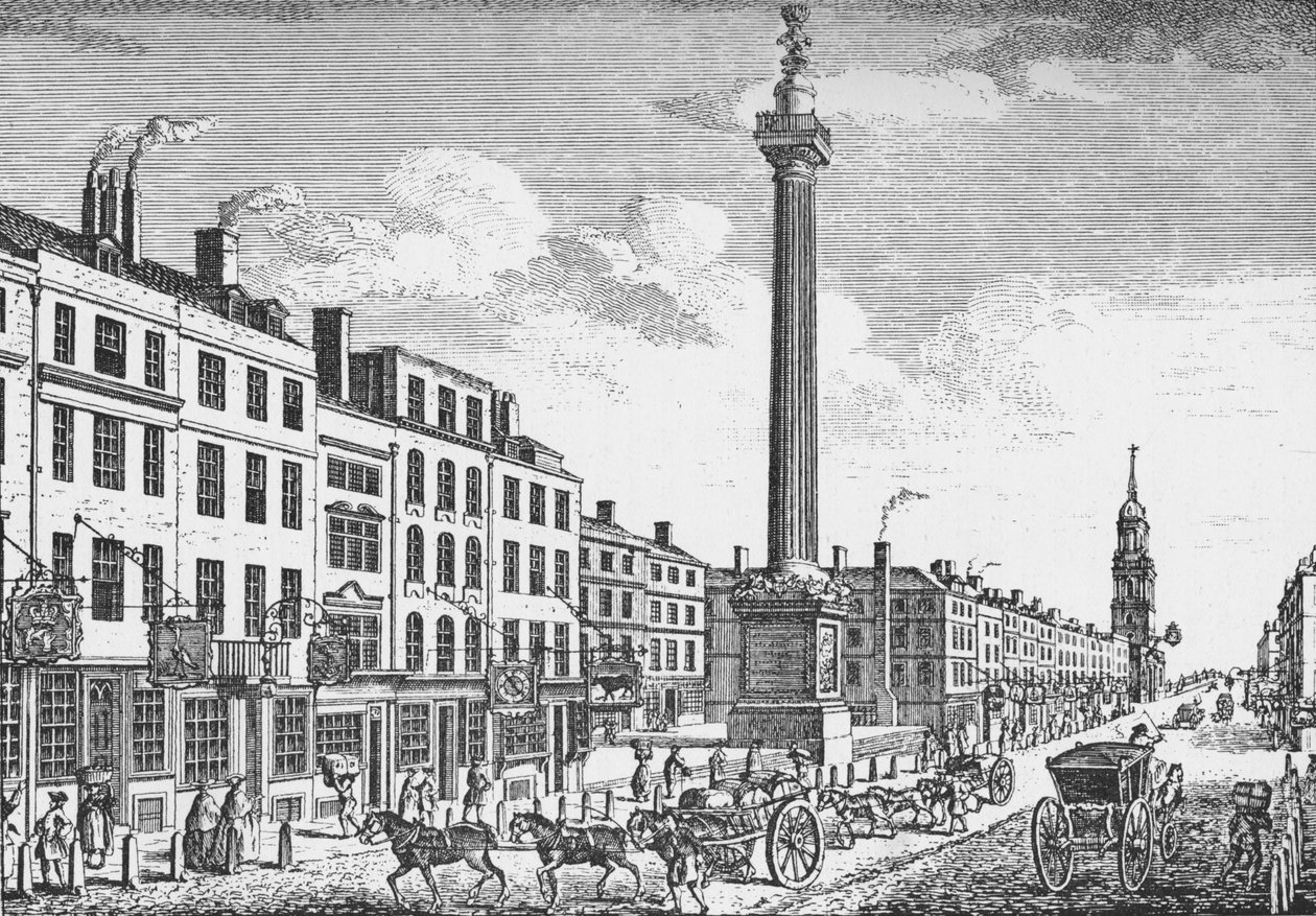 Monumentet, City of London, c1755 1903 af Thomas Bowles