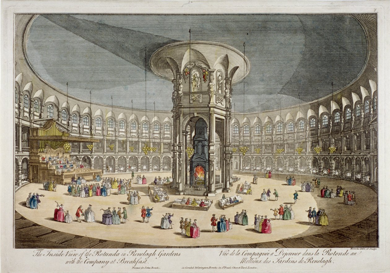 Rotunden i Ranelagh Gardens, Chelsea, London, c1750 af Thomas Bowles