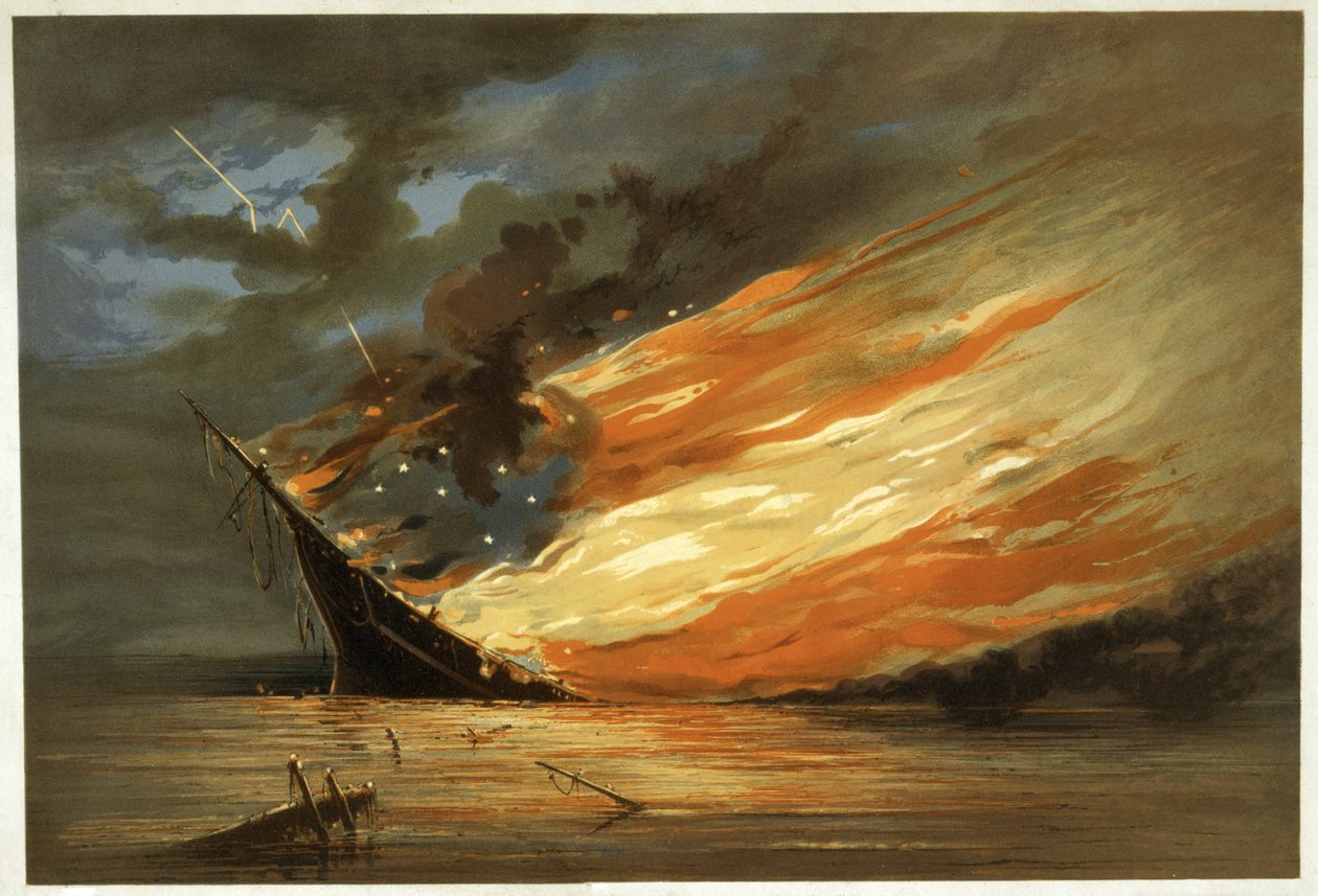 The Return, or Saved From The Wreck, udgivet ca. 1872 (chromolitho) af Thomas Brooks