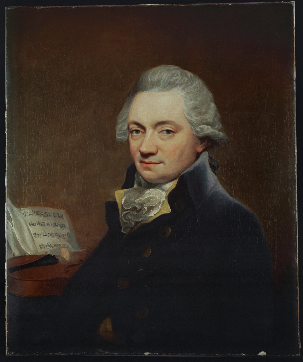 Johann Peter Salomon Joseph Haydns forlægger i London ... (olie på lærred) af Thomas Bush Hardy