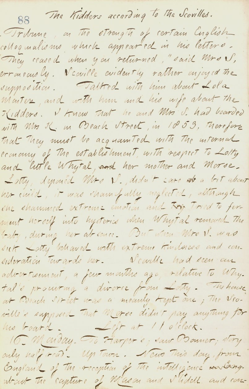 Thomas Butler Gunn Diaries - bind 18, side 99, 15. december 1861 af Thomas Butler Gunn