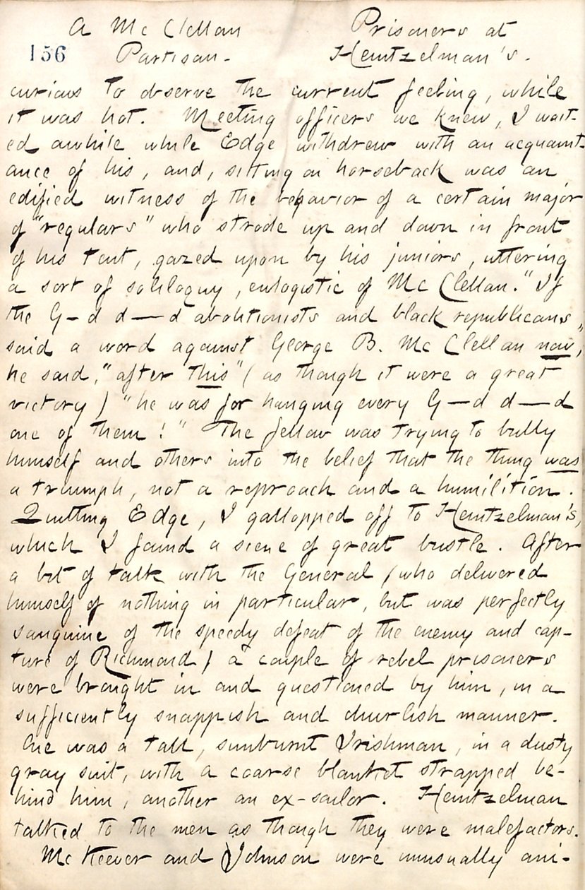 Thomas Butler Gunn Diaries- bind 19, side 177, 4. maj 1862 af Thomas Butler Gunn