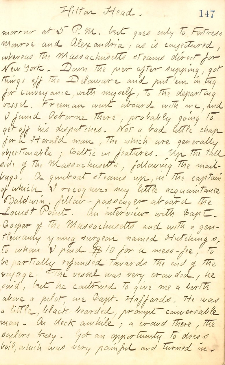 Thomas Butler Gunn Diaries- bind 20, side 161, 8. september 1862 af Thomas Butler Gunn