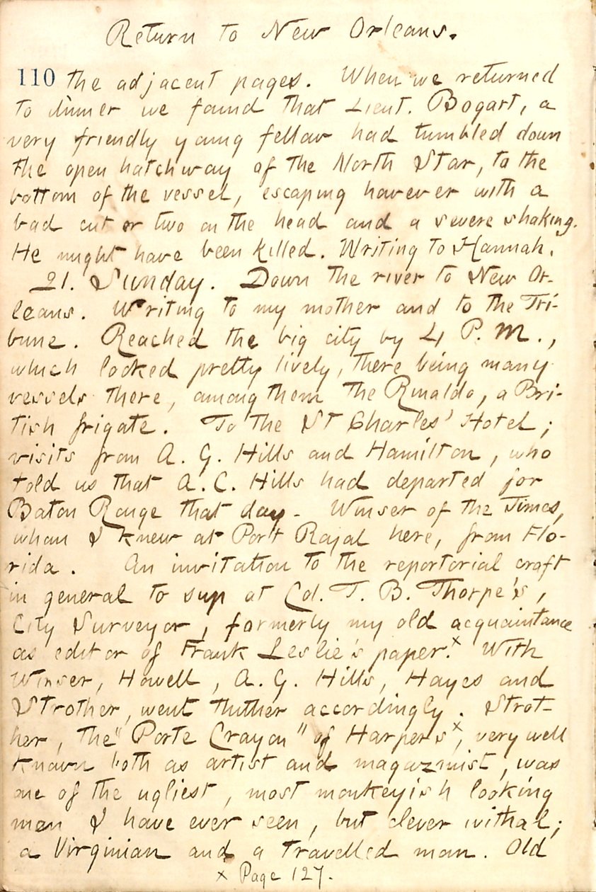 Thomas Butler Gunn Diaries - bind 21, side 120, 20. december 1862 af Thomas Butler Gunn