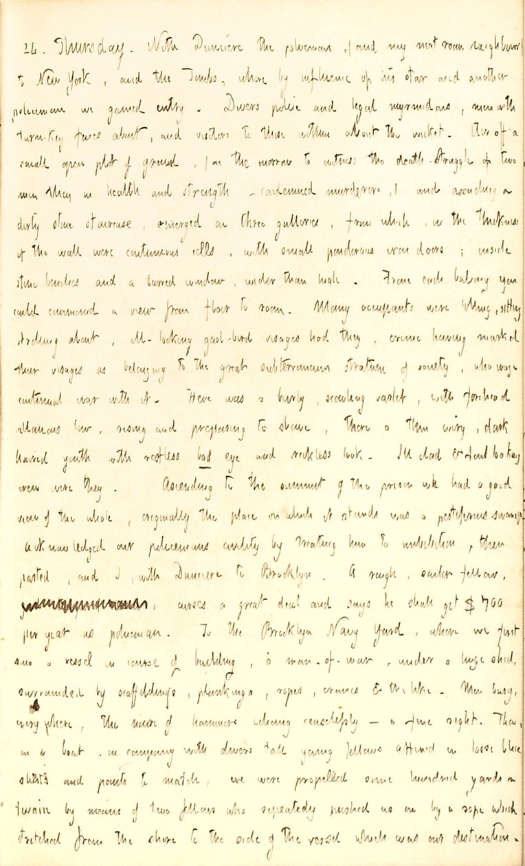 Thomas Butler Gunn Diaries- bind 2, side 142, 24. juli 1851 af Thomas Butler Gunn