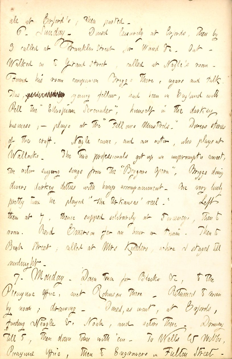 Thomas Butler Gunn Diaries- bind 5, side 164, 5-7. Marts 1853 af Thomas Butler Gunn
