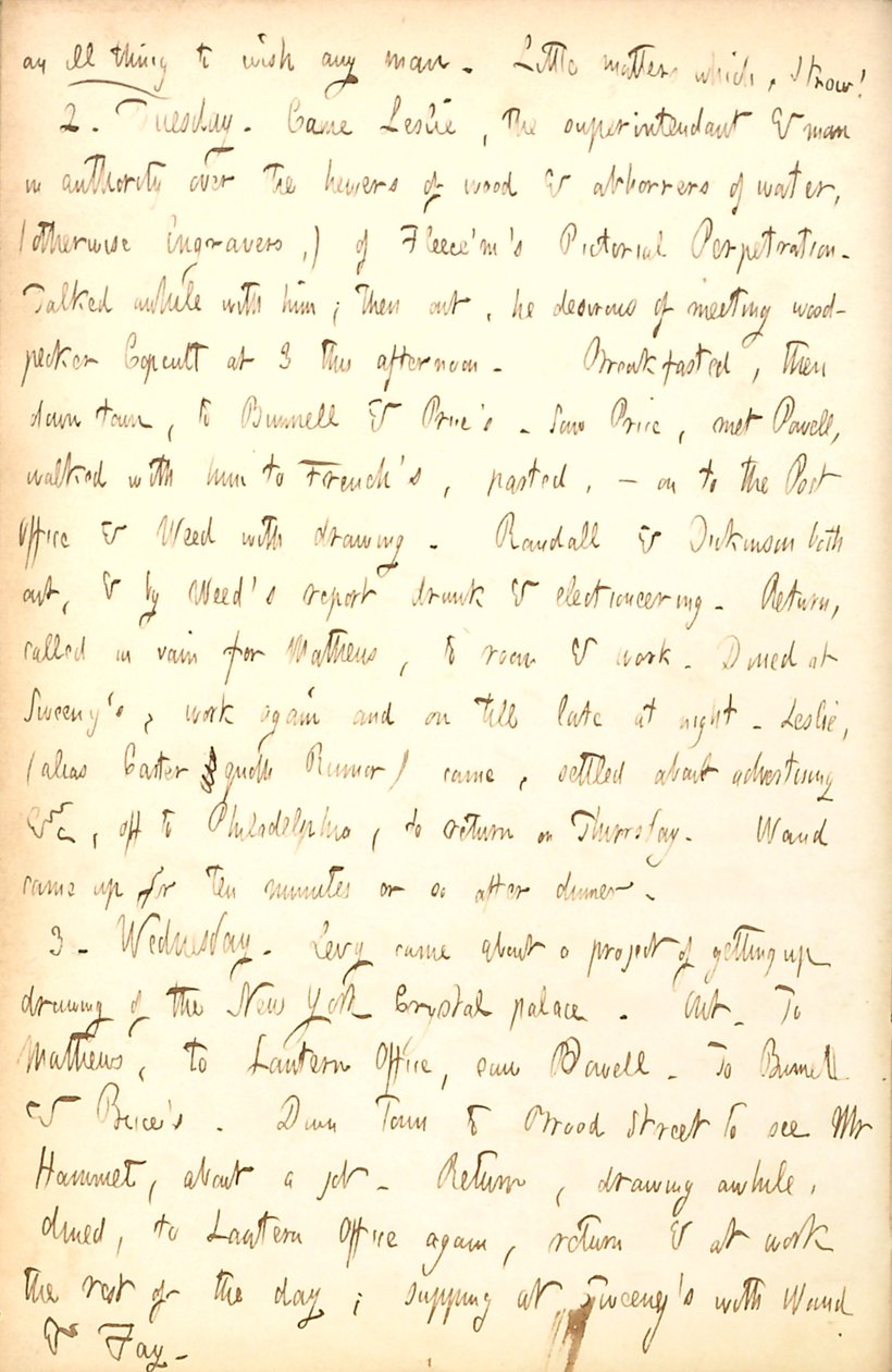 Thomas Butler Gunn Diaries- bind 5, side 83, 1-3. November, 1852 af Thomas Butler Gunn