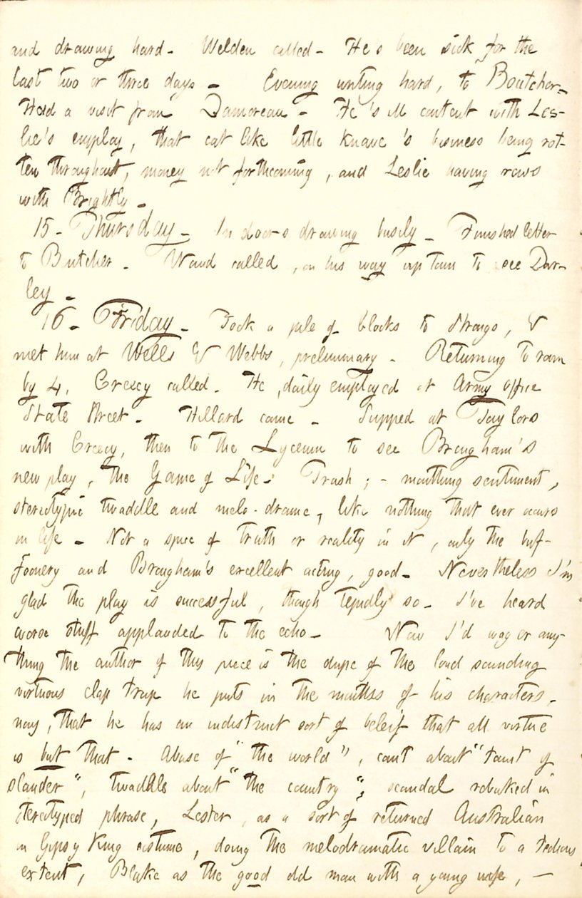 Thomas Butler Gunn Diaries- bind 6, side 218, 14.-16. December 1853 af Thomas Butler Gunn