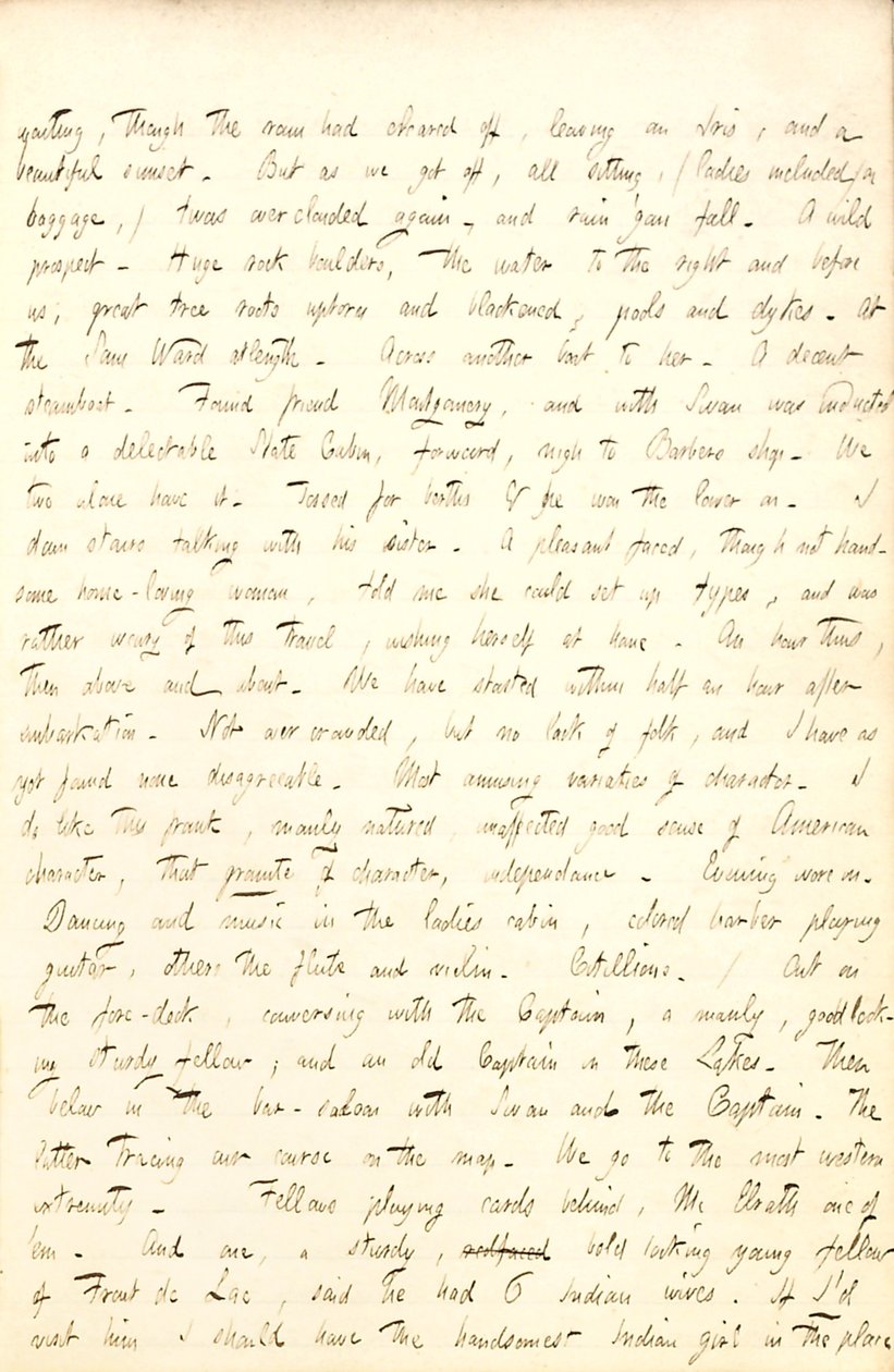 Thomas Butler Gunn Diaries- bind 6, side 59, 13. august 1853 af Thomas Butler Gunn