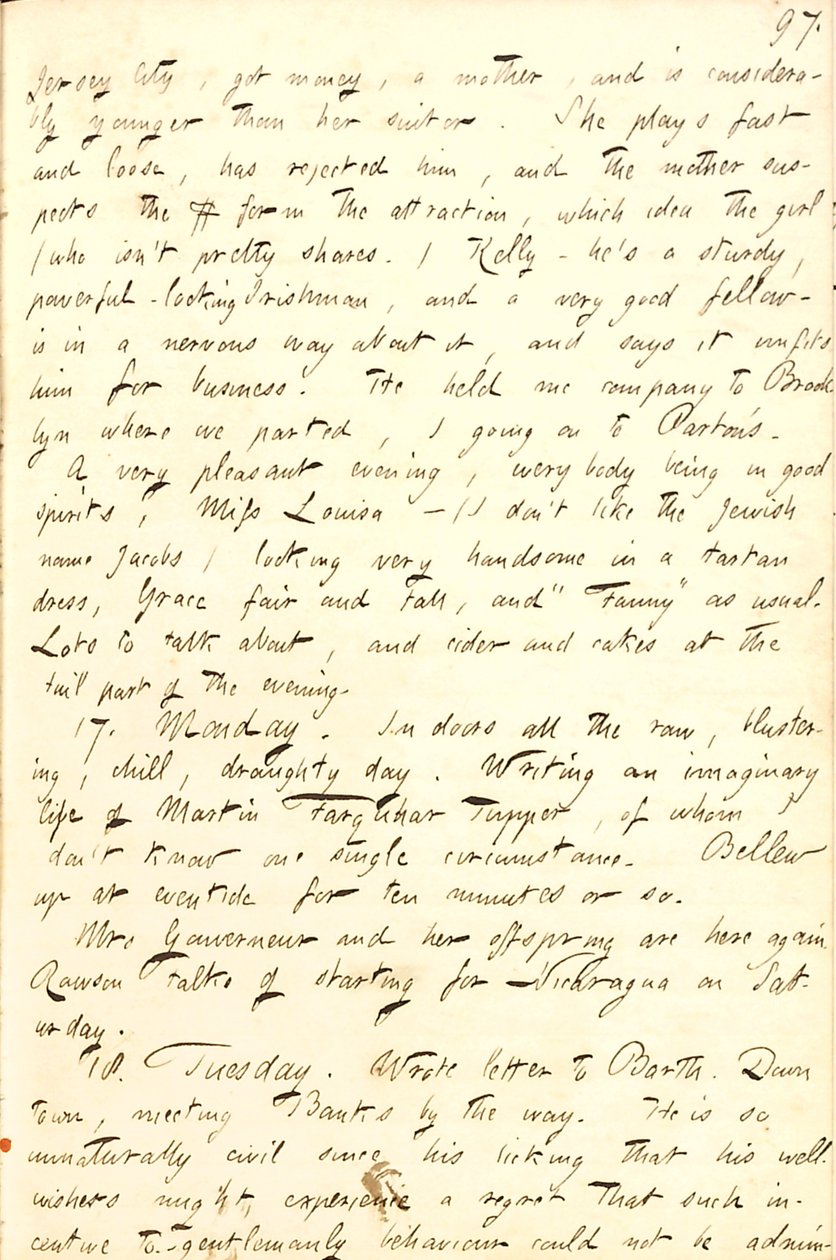 Thomas Butler Gunn Diaries- bind 8, side 104, 16.-18. November 1856 af Thomas Butler Gunn