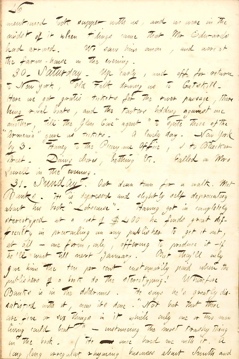 Thomas Butler Gunn Diaries- bind 8, side 53, 29-31. August, 1856 af Thomas Butler Gunn