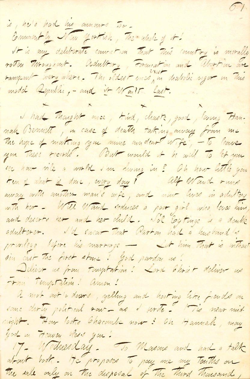 Thomas Butler Gunn Diaries- bind 8, side 68, 16.-17. September 1856 af Thomas Butler Gunn