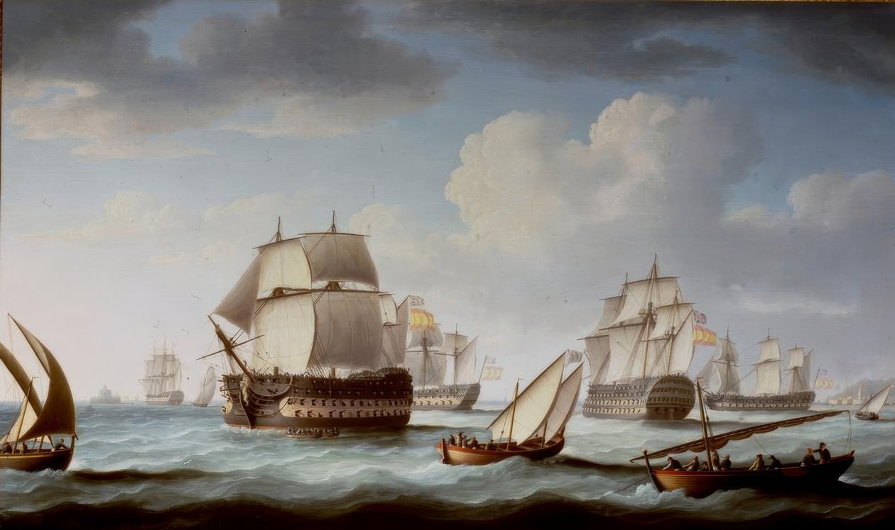 Slaget ved Trafalgar af Thomas Buttersworth