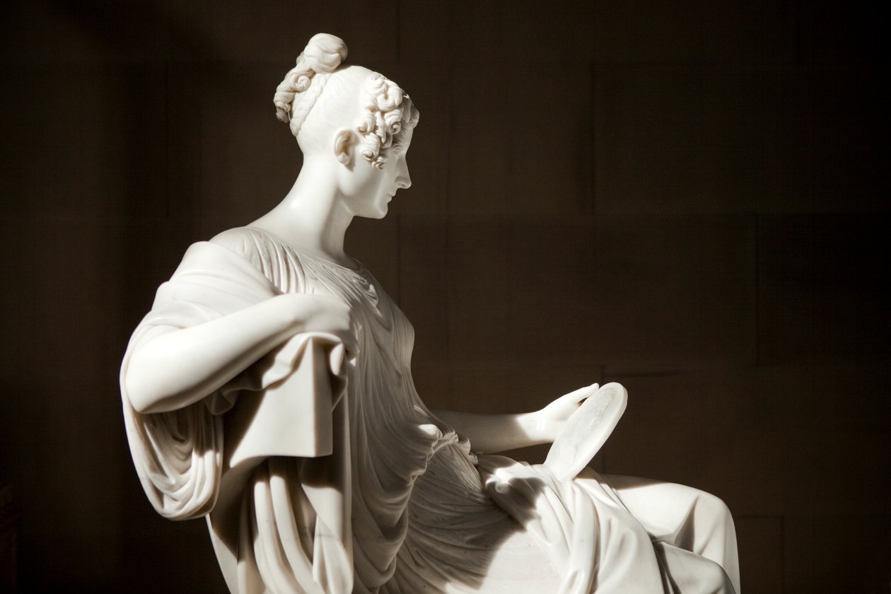 Skulptur af prinsesse Pauline Borghese (marmor) af Thomas Campbell