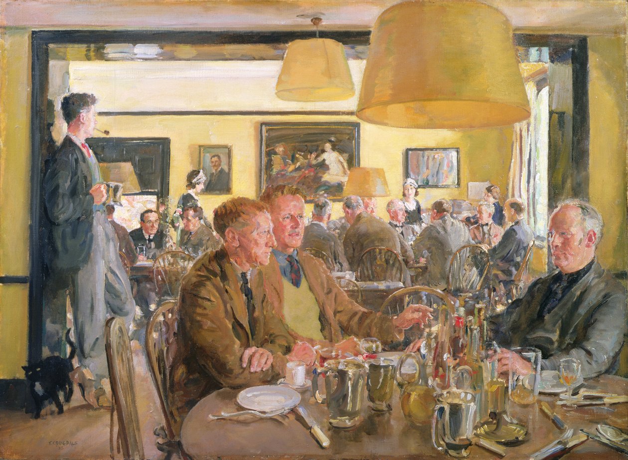 Frokost i Chelsea Arts Club af Thomas Cantrell Dugdale