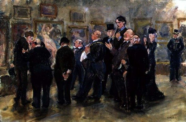 Indkøbsudvalget (olie på lærred) af Thomas Cantrell Dugdale