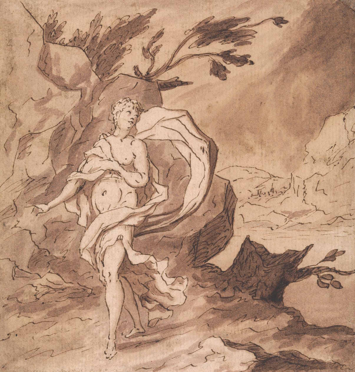 Anna beklager Tobias fravær (Tobit 10:7) af Thomas Carwitham