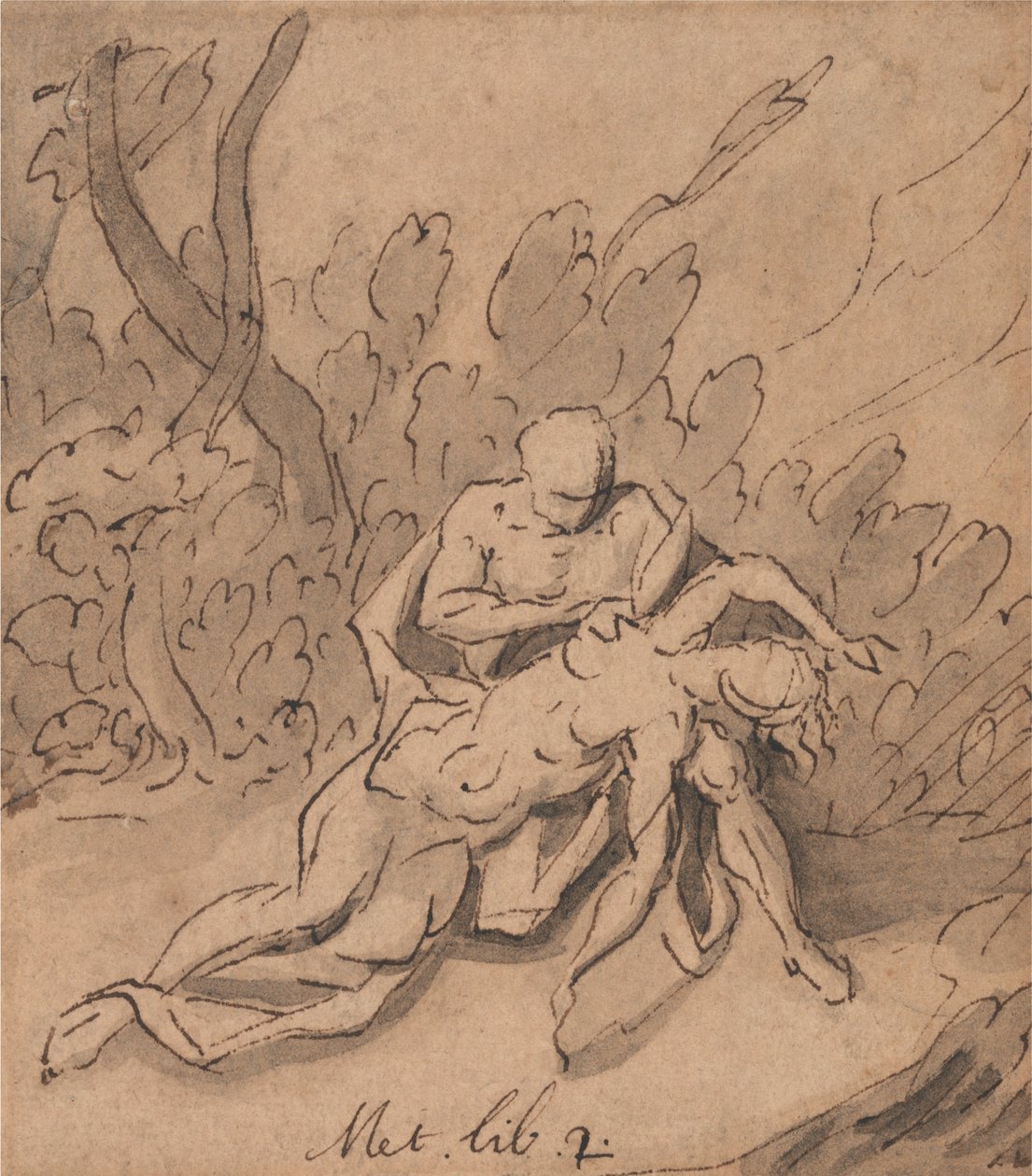 Jupiter og Callisto: Ovid, Metamorphoses, bog 2 af Thomas Carwitham