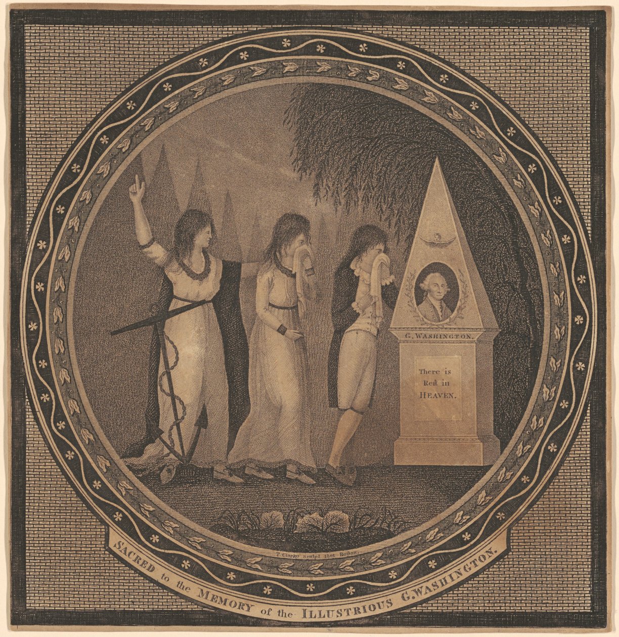 Hellig til minde om den illustere George Washington af Thomas Clarke