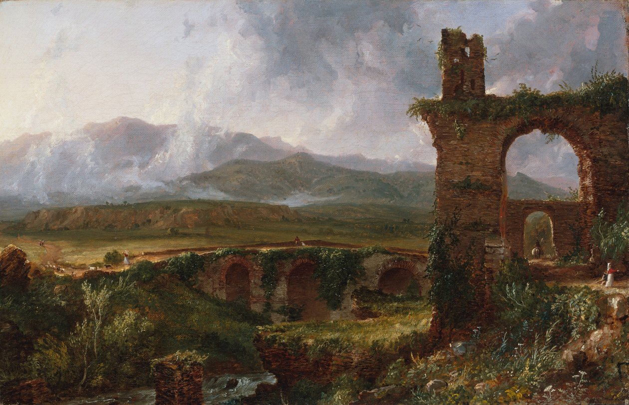 Udsigt nær Tivoli (morgen) af Thomas Cole