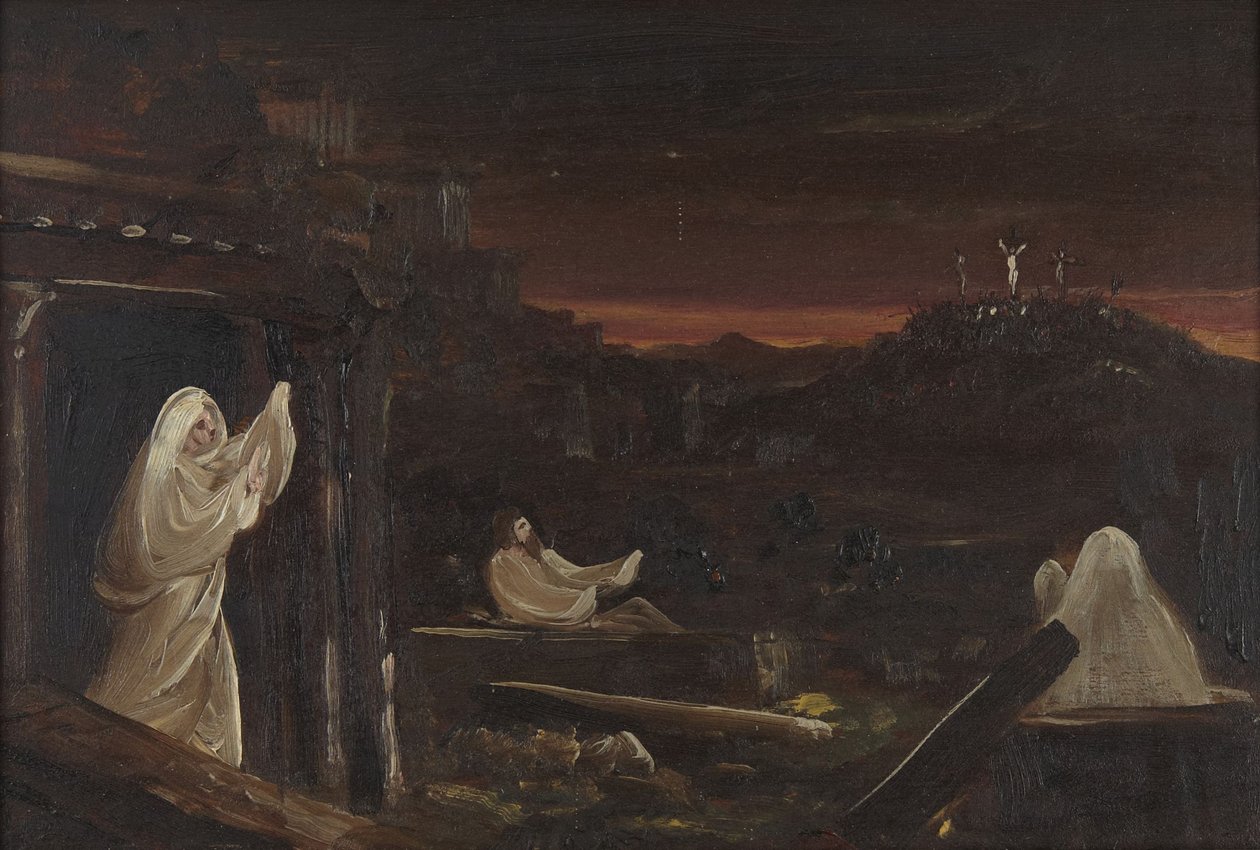 Døde, der rejser sig fra grave af Thomas Cole