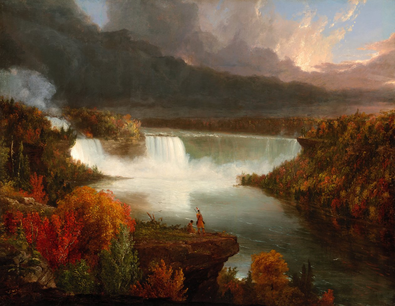 Fjernsyn over Niagara Falls, 1830. af Thomas Cole