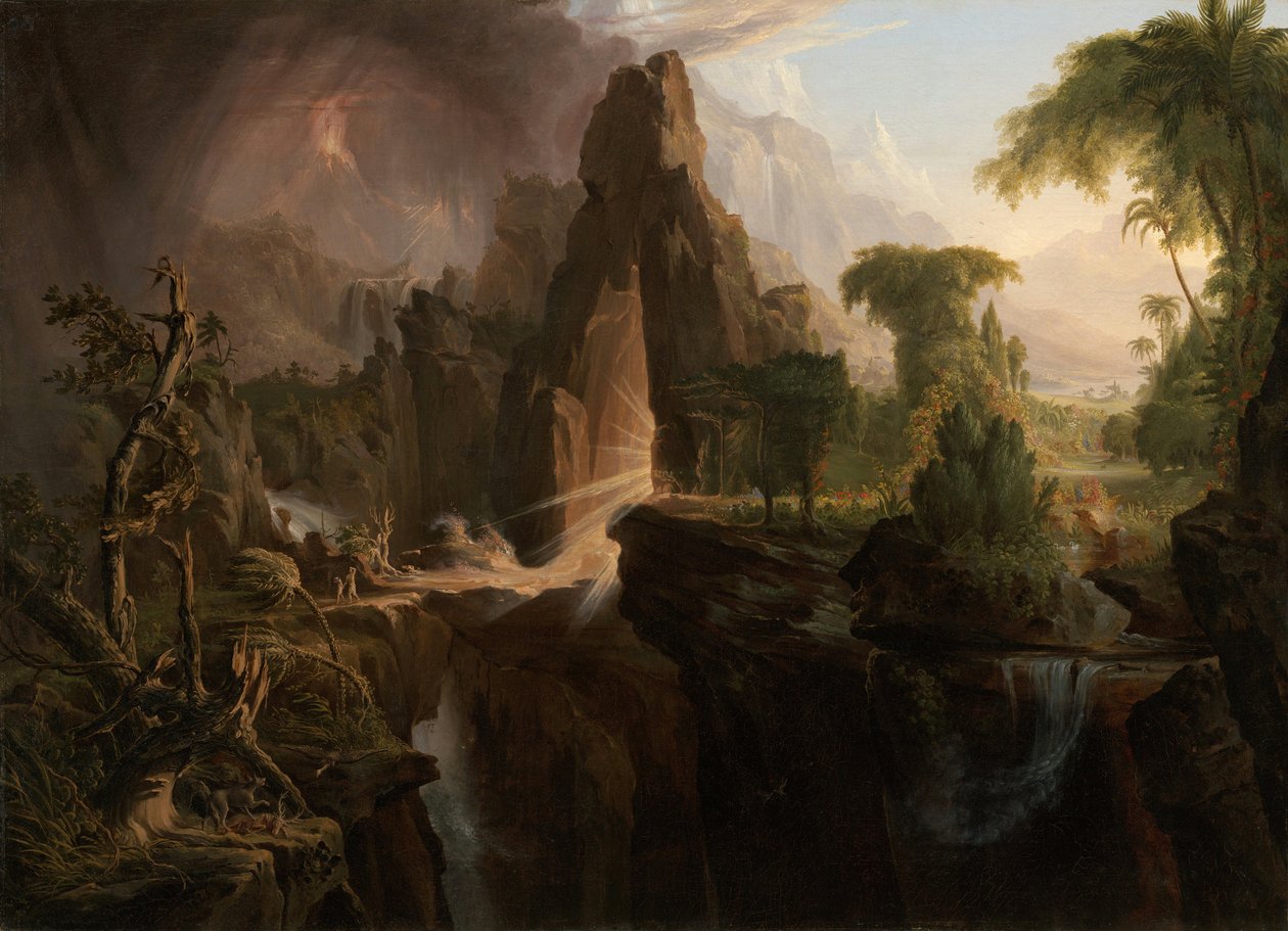 Udvisning fra Edens Have af Thomas Cole