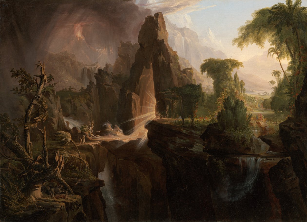 Uddrivelsen fra Edens have af Thomas Cole