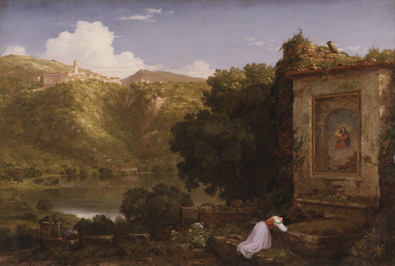 Den eftertænksomme, 1845 af Thomas Cole