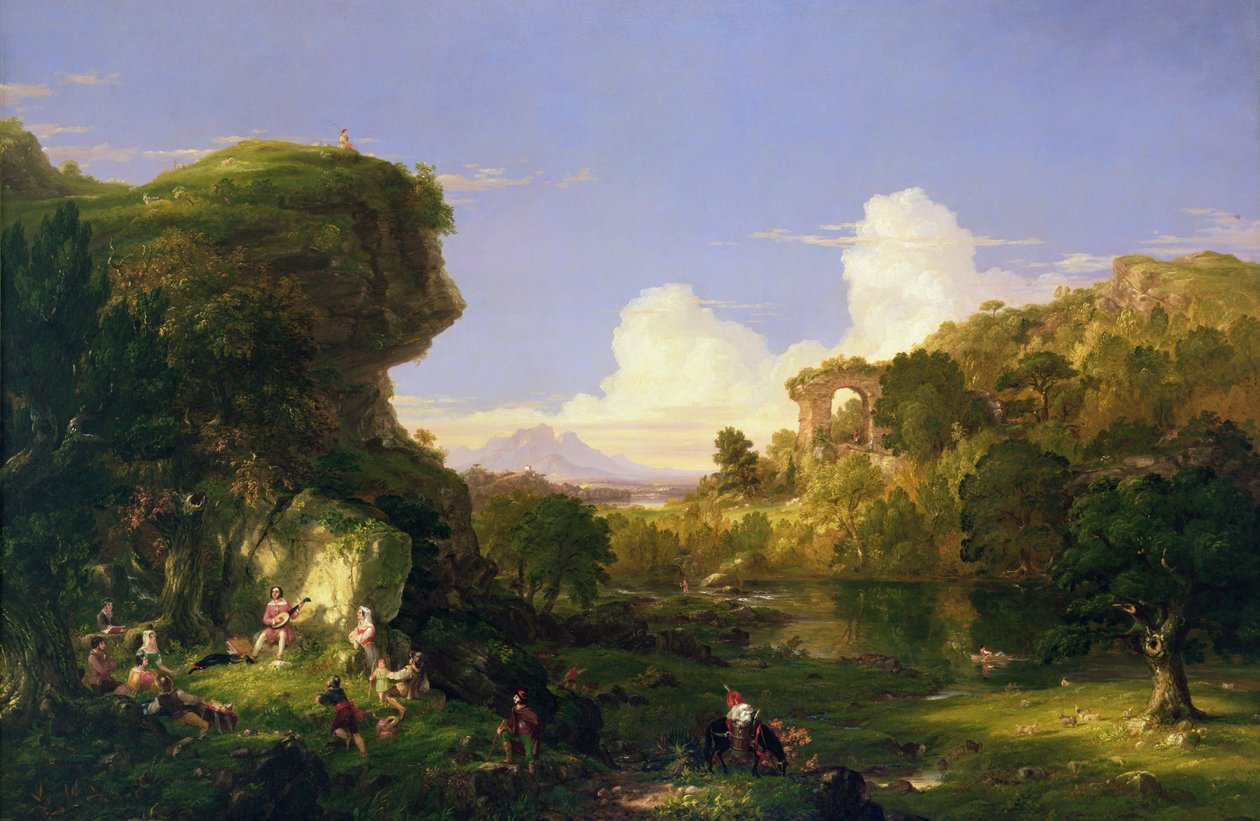 Italiensk landskab af Thomas Cole