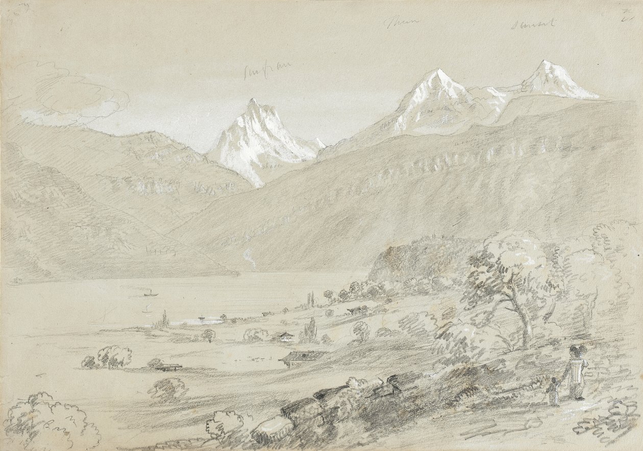 Landskab med Jungfrau af Thomas Cole