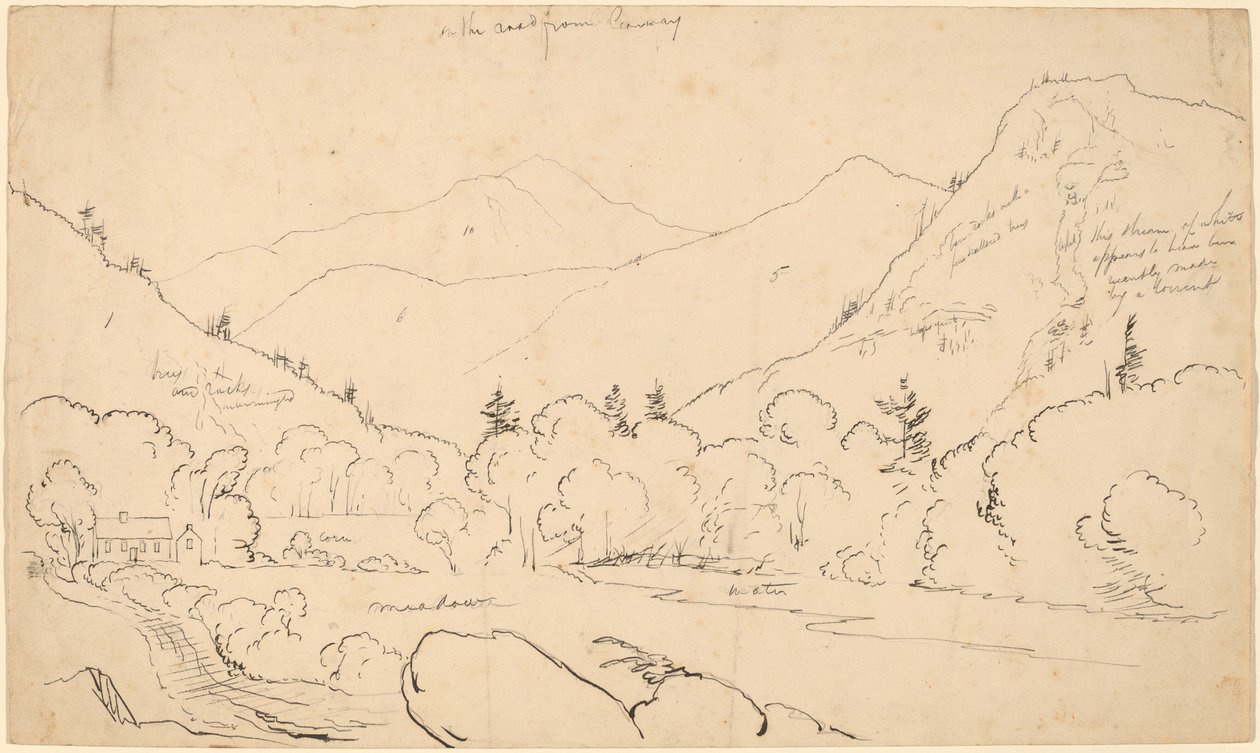 På vej fra Conway af Thomas Cole