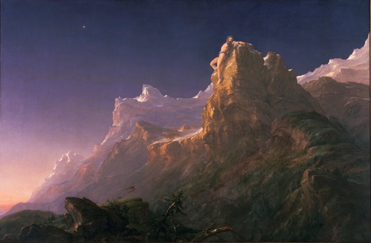 Prometheus i lænker af Thomas Cole