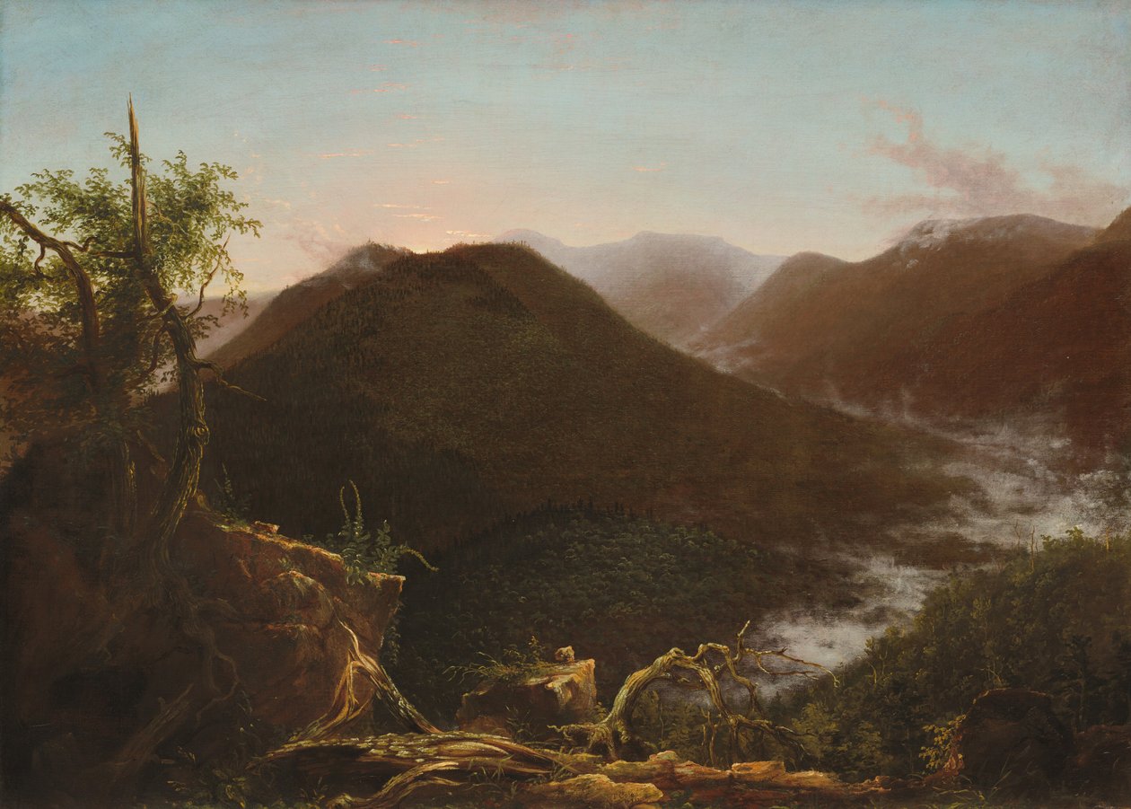 Solopgang i Catskills af Thomas Cole