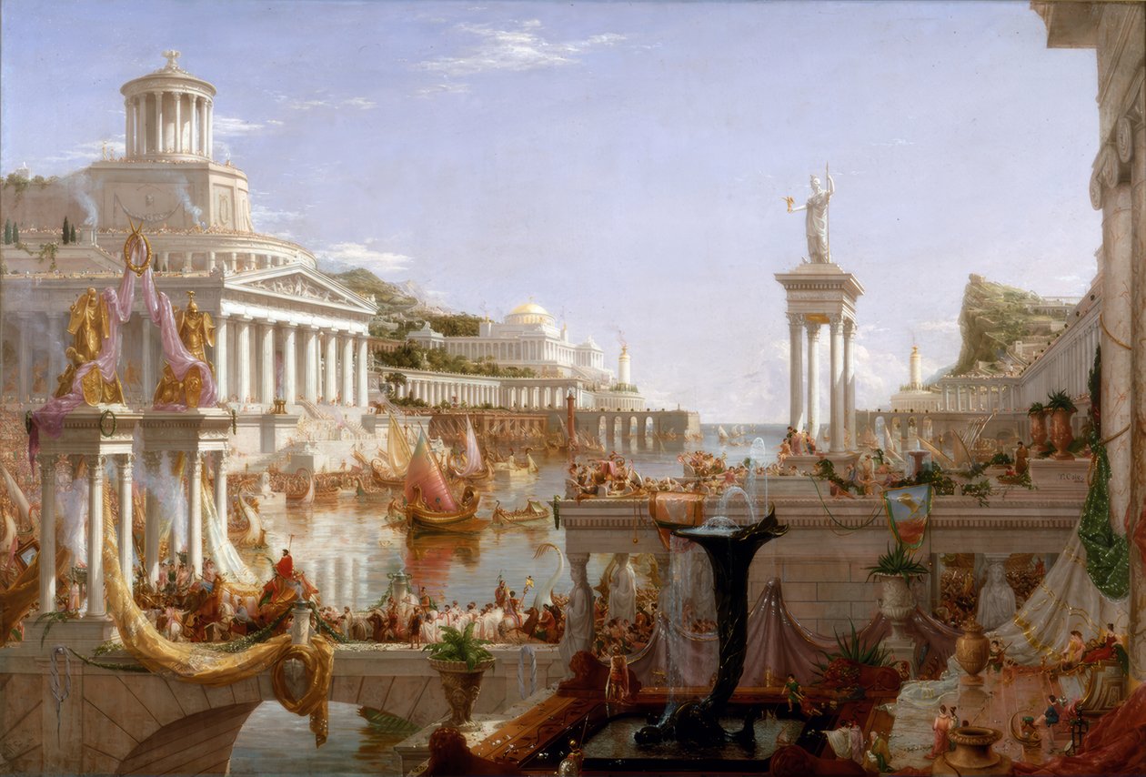 The Consummation of Empire / T. Cole / Maleri, 1836 af Thomas Cole