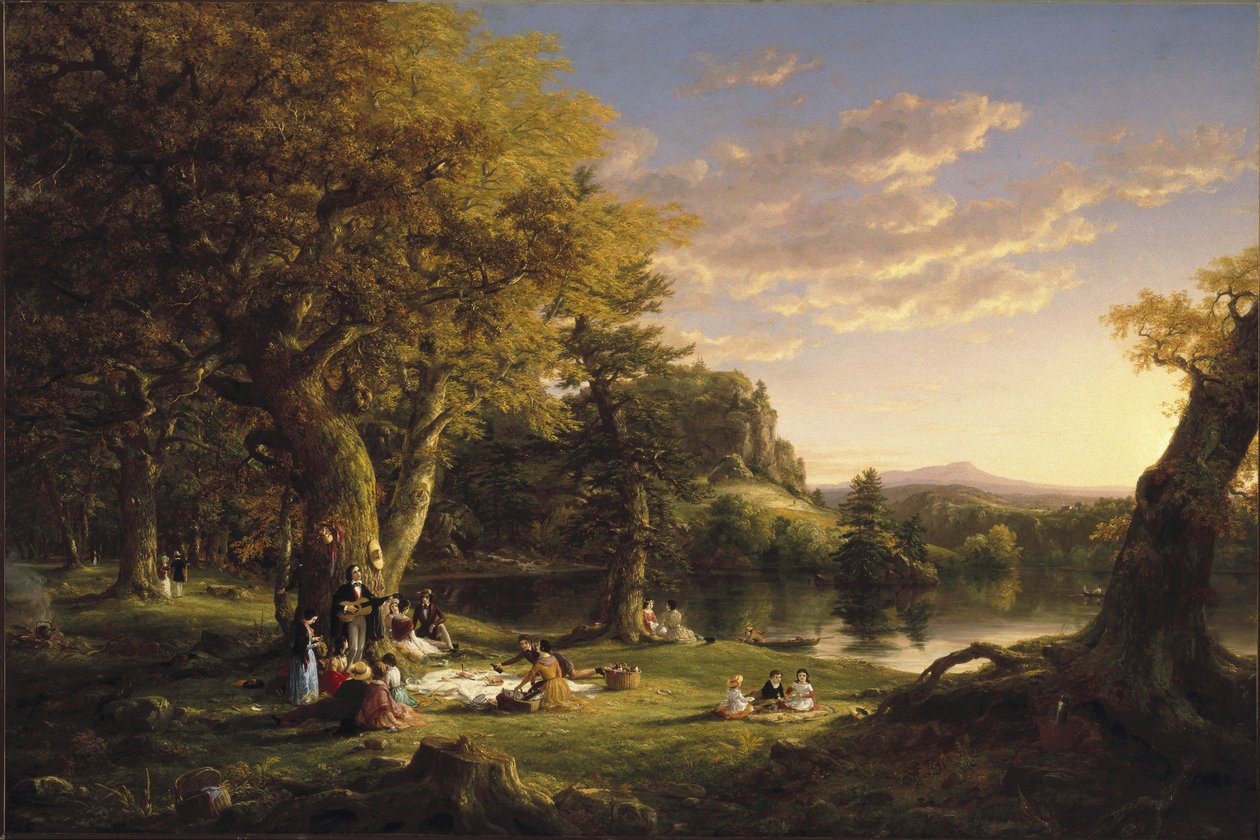 Picnic af Thomas Cole