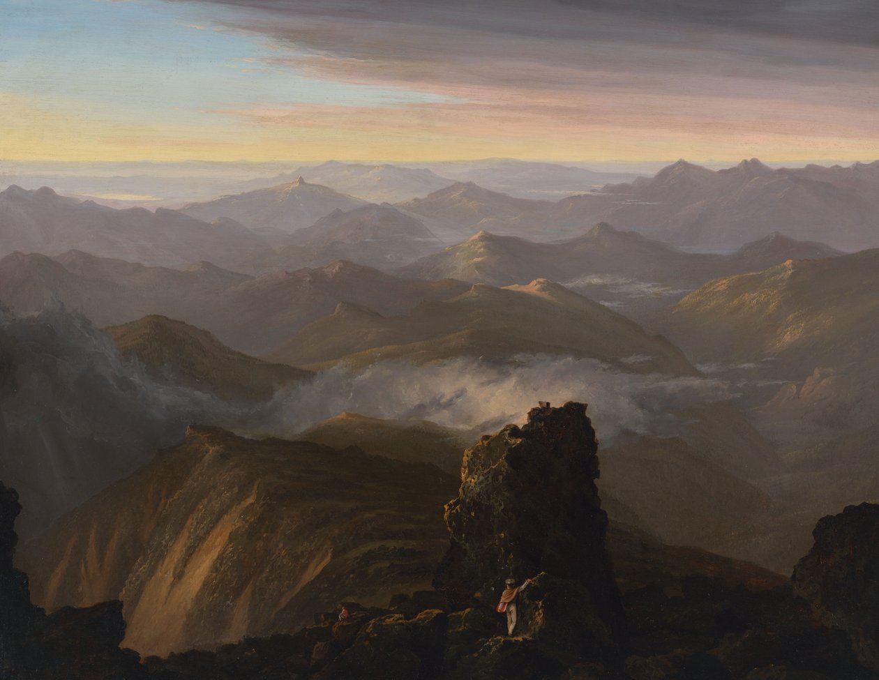 Udsigt fra nær toppen af Mount Washington, N.H. af Thomas Cole