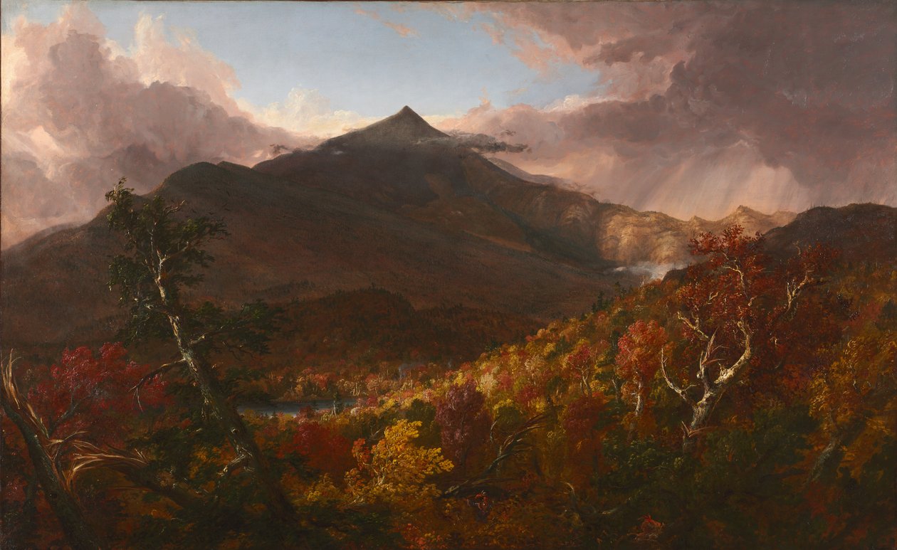 Udsigt over Schroon Mountain, Essex County, New York, efter en storm af Thomas Cole